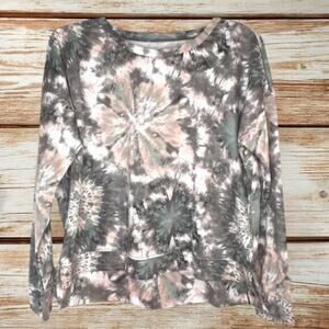 NEW Onzie x Revolve Lightweight Sweatshirt Size MEDIUM/LARGE Tie Dye High Low‎